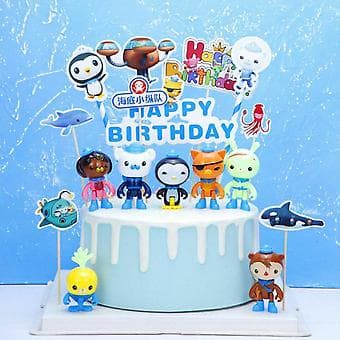 8-pack The Octonauts Figurer Octo Crew Pack Leksakssats Actionfigur Dockdocka ( )