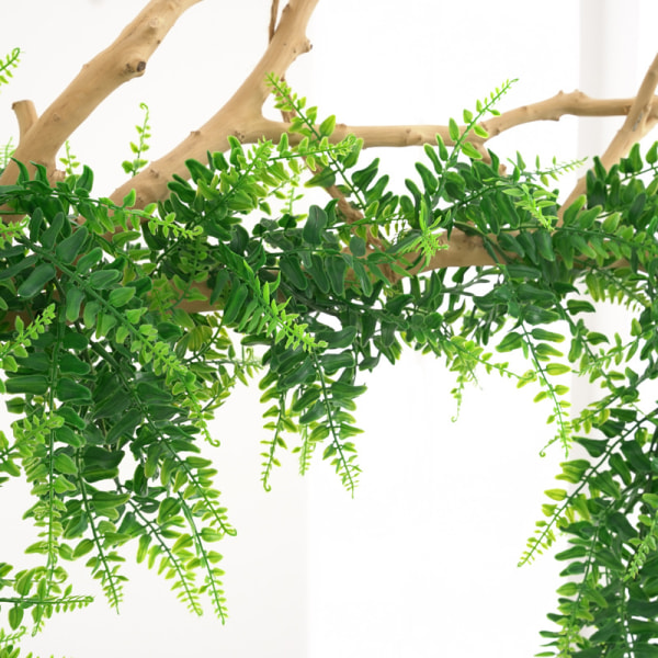 Artificial Boston Ferns Leaves Hanging Artificial Greenery Garlan