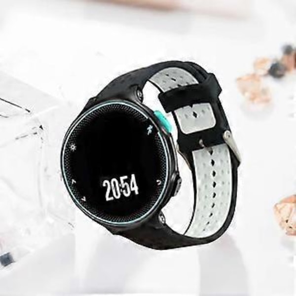 Klockarmband Mjukt Snabbfäste Tvåfärgat Silikon Smart Klockarmband för Garmin Forerunner/235/220/230/620/630/735xt( C)