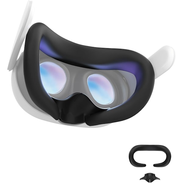 VR-silikon ansiktsdynöverdrag och anti-läckage näsplatta för Meta Quest 3