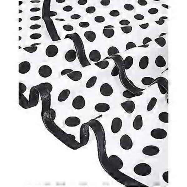 Retro Kjøkkenforkle Dame Jente Polkadot Matlaging Salong Forkle Kjole Kjøkkenforkle 1 stk (B)