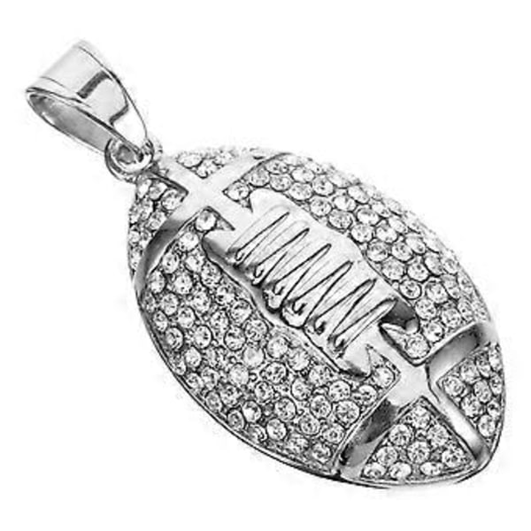 Sportsbold Charm DIY Rugby Charm Halskæde Vedhæng Charm Smykkefremstilling Charm