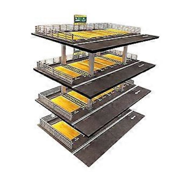 Displayfodral för modellbilar i skala 1/64, garage med parkeringsplats, skrivbordsdekor för modellsamlare, presenter