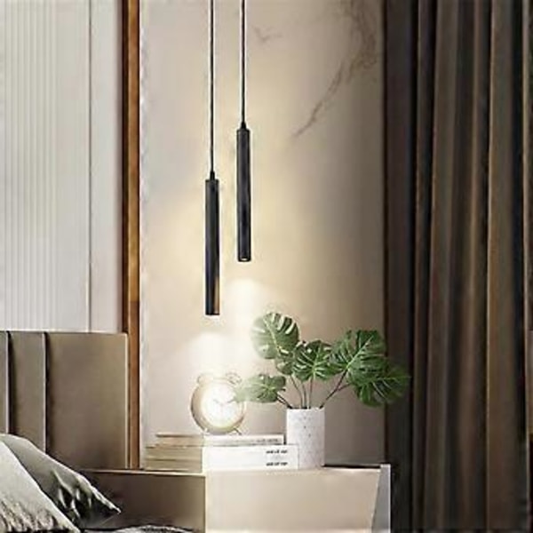 6W Modern LED Ljuskrona Dubbelhövdad Minimalistisk Lång Linje Lampa Ljuskrona för Vardagsrum Sovrum
