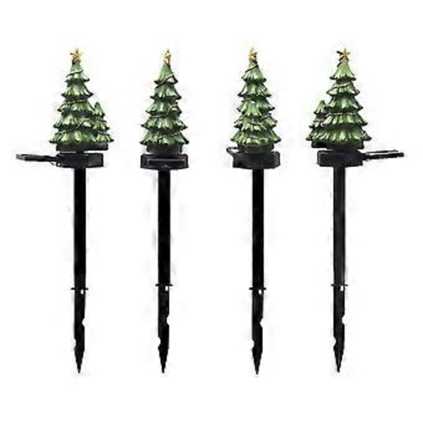 Solcelle Hagelys Juletre Stake Lys LED Plen Belysning for Julehagedekorasjon