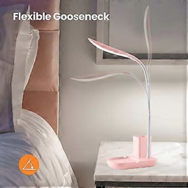 Automatisk lysende skrivebordslampe, ideel til at reducere øjenbelastning i svage omgivelser, justerbar farvetemperatur skrivebordslampe til forskellige behov, batteri