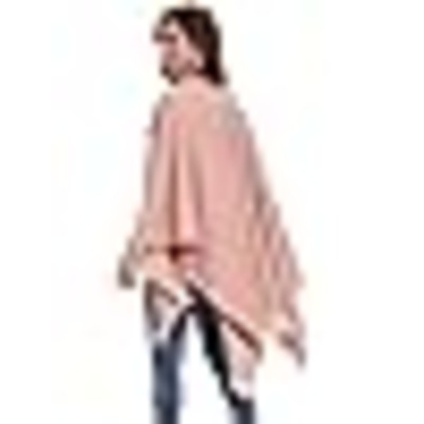 Poncho Dam Kvinna Vinter Varm Elegant Poncho Pläd Poncho Kappa Stickad Poncho Kavaj Vinter Poncho Halsduk Kvinna Present till Födelsedag Jul