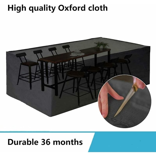 Puutarhakalusteiden suojuskalusteiden suojus 600D Oxford-kankaasta