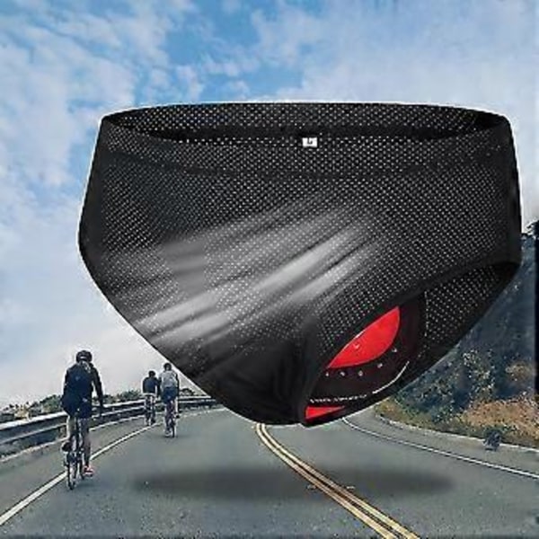 Herre Cykel Undertøj Åndbart Polstret Cykeltrusser Cykel Undertøj Shorts (L Blå)