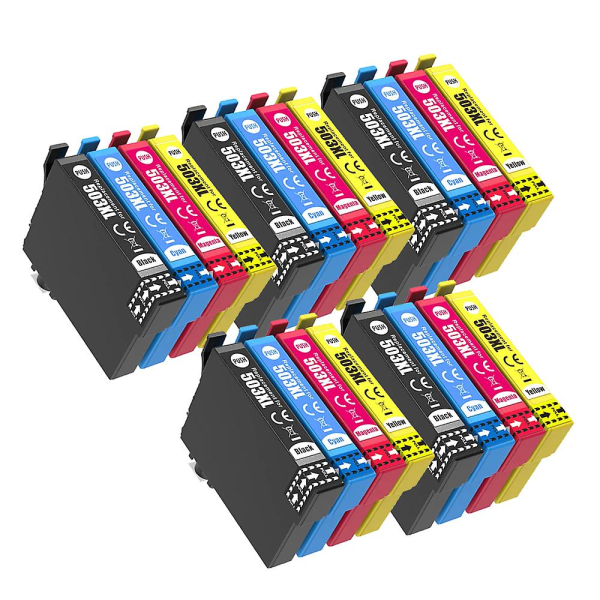 503xl 503 Xl T503 T503xl Premium Color Compatible Inkjet Ink Cartridge For Epson Xp-5200/xp-5205,wf-2960dwf/wf-2965dwf 5SET