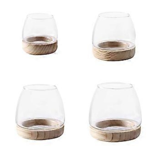 Glassvase Blomsteroppsats Dekorasjon Vannplanter Hydroponiske Varer Skrivebord Fiskebolle (D)