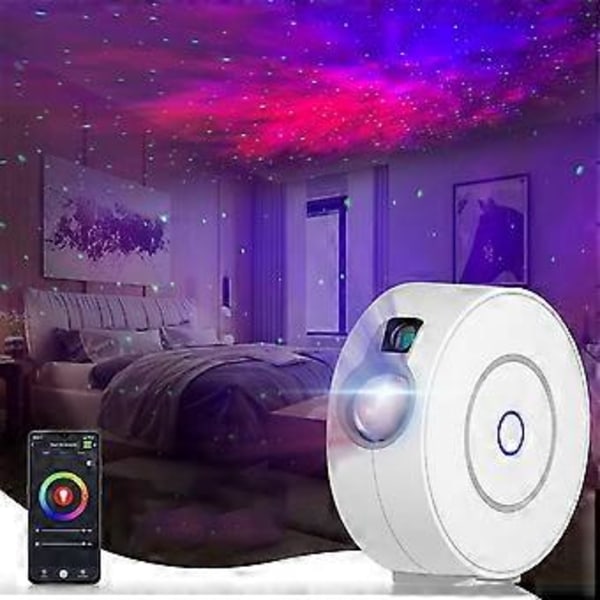 Älykäs Galaxy-projektori LED-tähtitaivasvalo, Nebula-kattovalaisin sovellus- ja ääniohjauksella