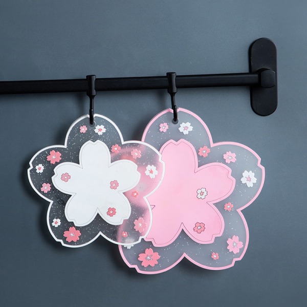 4 st PVC Sakura-underlägg, bordsunderlägg, halkfria, tvättbara