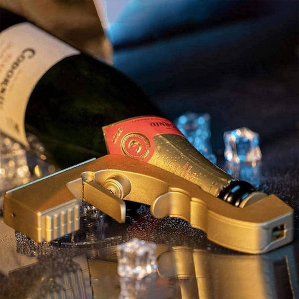 Vindispenser og champagne - Champagnepistolspraypistol Champagne