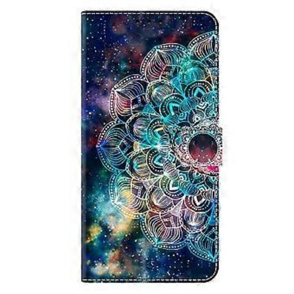 Skal för Xiaomi 14T Mönstertryckt Skyddande Fodral TPU+PU Läder Flip Telefonfodral (Stil K)