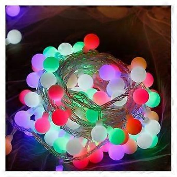 JKWG LED Ljusslinga - 15m 100 Lampor Åtta Funktioner Batteridriven Vattentät + Fjärrkontroll Globe LED Ljusslinga Inomhus Med Fjärrkontroll