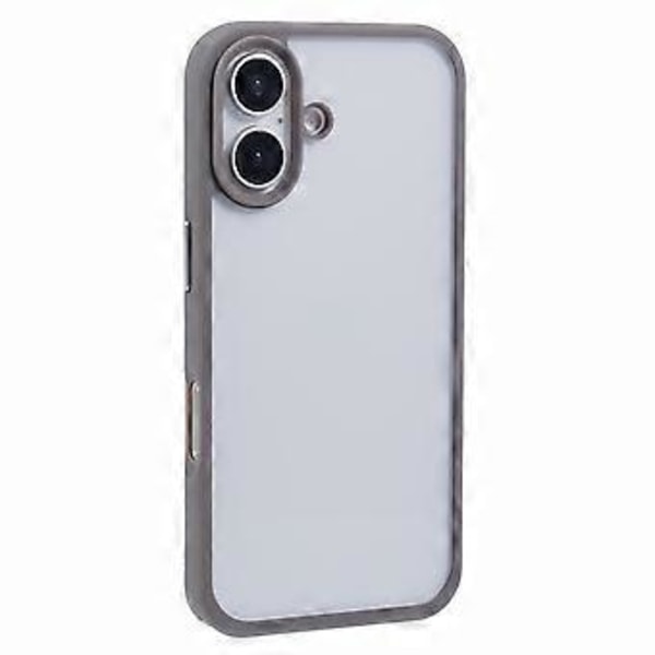 Til iPhone 16 Cover TPU+PC Krystalklar Bagside med Hul til Snøre (Style A)