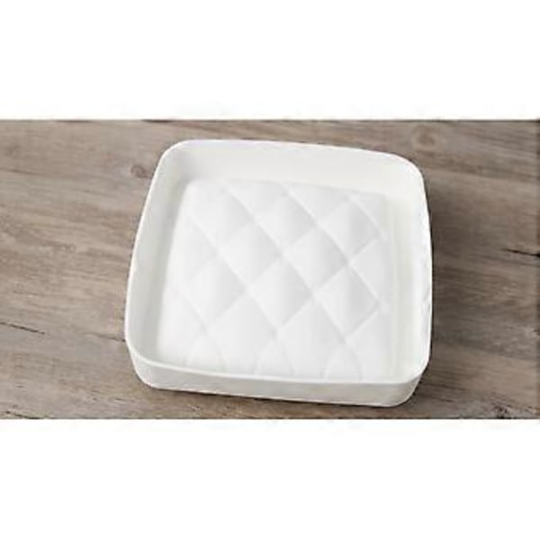 3D Firkantet Moussekakeform, Varmebestandig, Matvaregodkjent Silikon, Perfekt for Baking av Elegante Kaker, Lett å Løsne, Nonstick, 19,5 cm x 18,5 cm x 6 cm