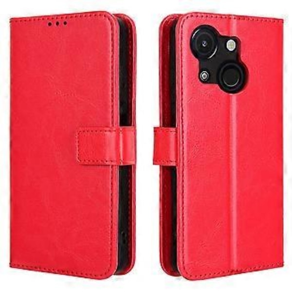 Til itel A50C A669L Etui Crazy Horse Tekstur PU Læder Telefonpung Cover (Style B)