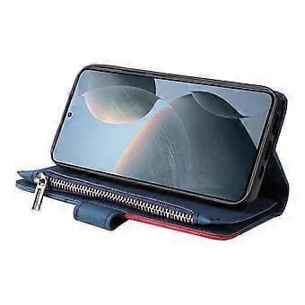 KT Multi-Function Series-5 For Xiaomi 14T Deksel Glidelås Lommebok Lær Telefon Deksel Stativ (Stil E)