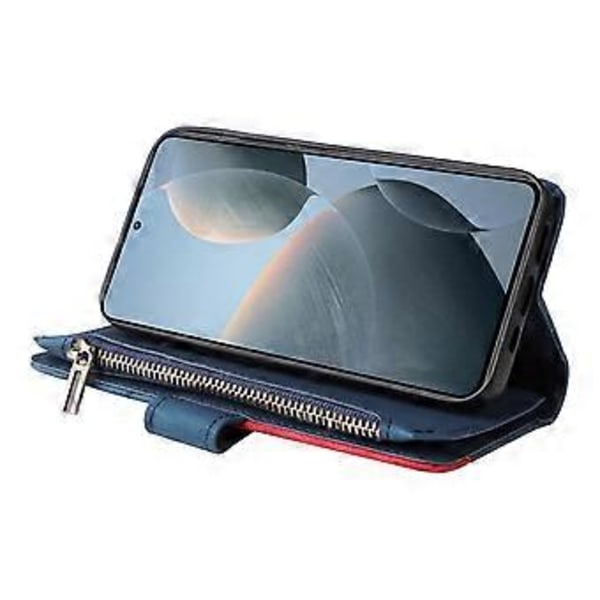 KT Multi-Function Series-5 Til Xiaomi 14T Etui Lynlås Pung Læder Telefon Cover Stativ (Style E)