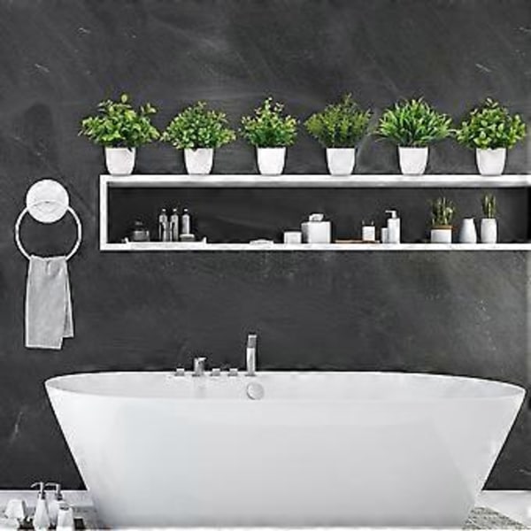 Kunstige Planter Små Kunstige Planter Sorte Badeværelsestilbehør Bruges til Badeværelse, Hjem, Kontorbord, Indretning