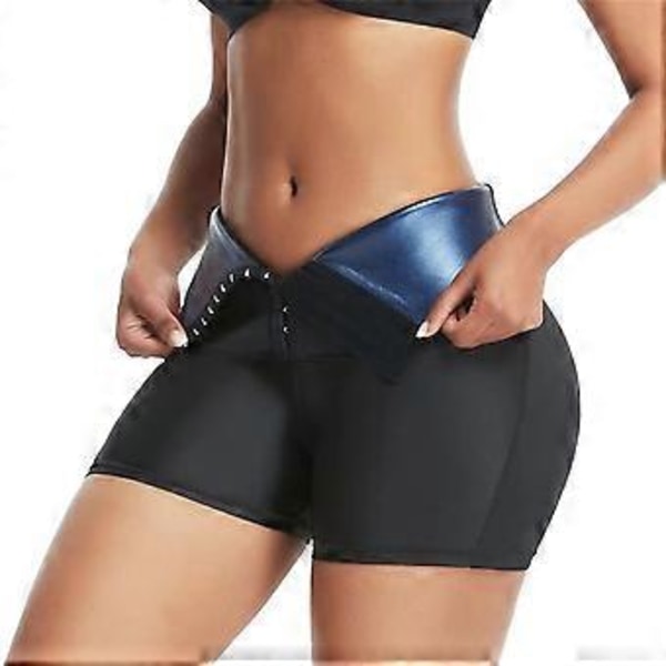 Formande Shorts Yogabyxor Hög Midja Sömlösa Trosor Shapewear för Kvinnor Lårförminskande Flerfärgad Valfri (L Blå)