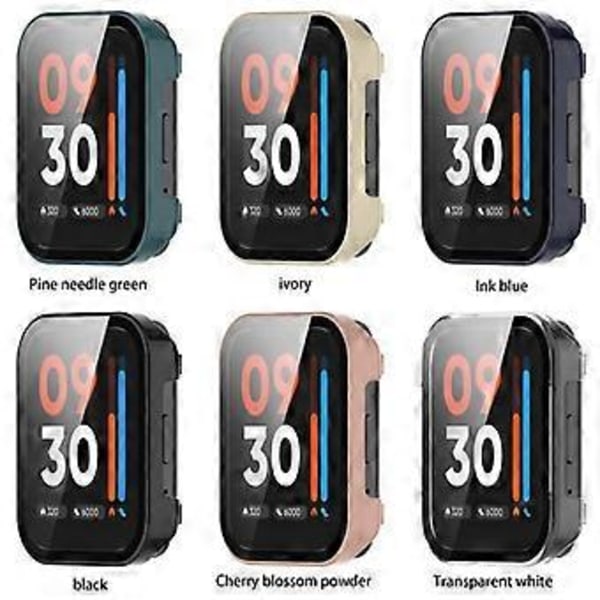 Älykello PC-suojakuori Realme Watch 3 Pro:lle, täysnäytön suojakalvo Realme Watch 3 Pro:lle, suojakotelo (vihreä)