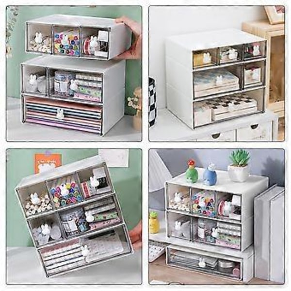 1 Sæt Multifunktionel Bordplade Organizer Opbevaringsboks Klar Desktop Diverse Kosmetik Holder