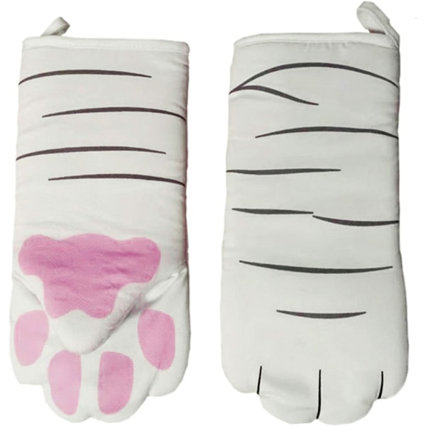 Oven Mitt Heat Resistant Up to 250℃ Non-slip Cat Paw Non-Slip Ins