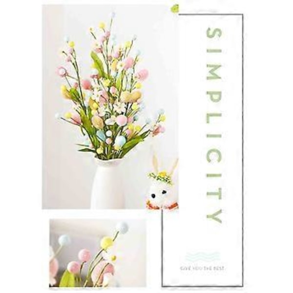 Nordisk Påskdekoration Återupplivningsgren Klippning DIY Blomsterbukett Blomsterarrangemang Dekorationstillbehör