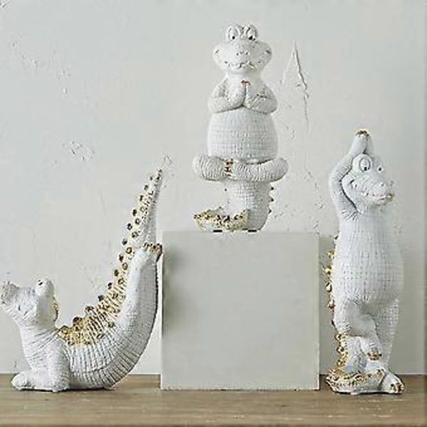 Yoga Dyr Ornamenter Resin Håndværk Statue Høj Kvalitet Samling Og Gaver Til Hjemmekontor (KC2S028851C)