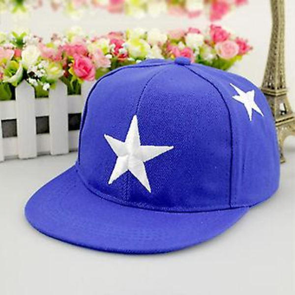 Unisex Baseballkeps för Barn Pojkar Flickor Hip Hop Snapback Justerbar (Royal Blå)