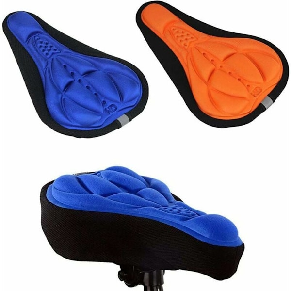 2-pack cykel sadelöverdrag, tjock 3D gel cykelsadelöverdrag, Bi