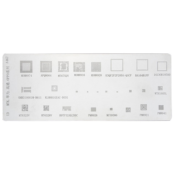4 stk. Universal Bga Stencil til Mtk Msm Ipad Cpu Ram Pm Power Ic R