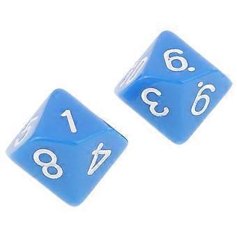 4-10-pack 10 st 10-sidiga tärningar D10 polyedriska tärningar för Dungeons and Dragons-spel (5 st)