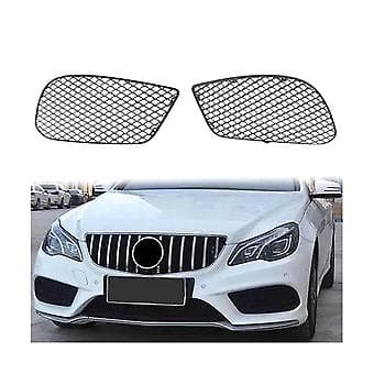 Frontgrill Grill Nedre Bumper Tåkelysdeksel Trim for E-Klasse W207 E200 E300 2013 - 2016