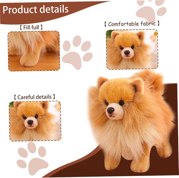 Pomeranian-pehmolelu, söpö simuloitu Pomeranian