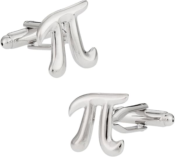 Pi 3.14 matematikk mansjettknapper med presentasjonseske