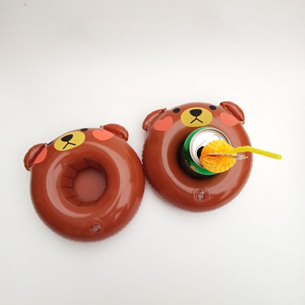 Pool Float Bar,Pool Inflatable Mattress,Cute Bear Inflatable Pool