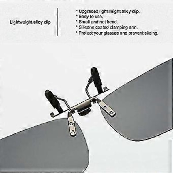 3-pack, Clip-on Flip-up Polariserande Linser för UV-skyddande Solglasögon
