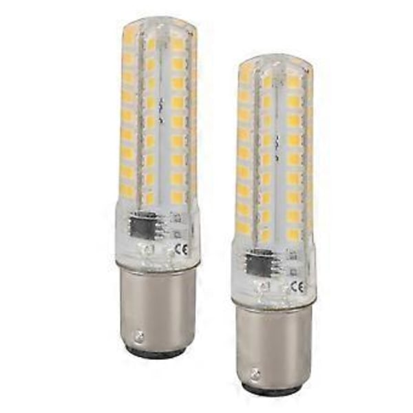 2-pack BA15D LED-lampor, 7W, 700LM, för hemmabruk