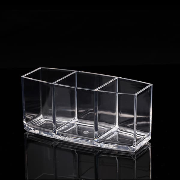 Makeup borsthållare Organizer Clear Cosmetic Brushes Container S