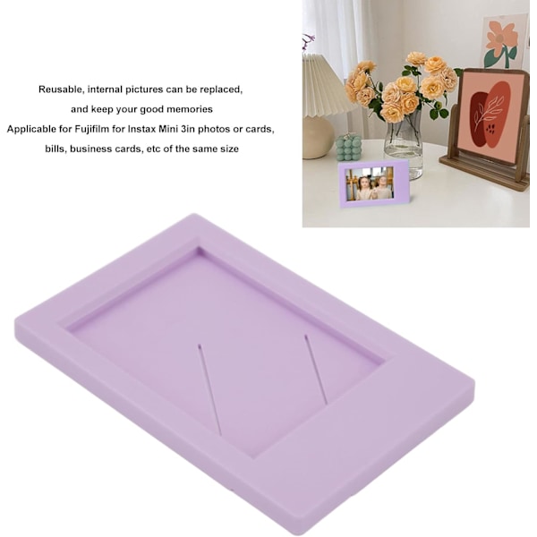 5 stk. Billedramme 9x6cm (Lilla), Klassisk Rektangulær