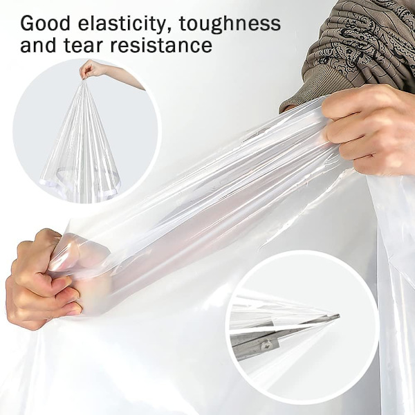 Termisk vinduesfilm mod kulden, PVC-vinduesisolering, beskyttelsesfilm mod kulden, transparent isoleringsfilm til beskyttelse mod kulden, skalerbar (240x120cm)