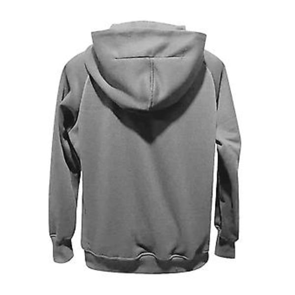 Dragkedja Hoodie för Kvinnor Fleecejackor Tröjor Höstkläder Tröjor Med Fickor Vinter Y2k Kläder XXL Grå