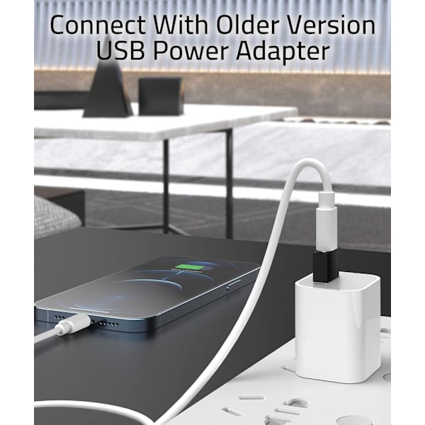USB-C till USB-adapter 3-pack Kompatibel med iPhone 13 12 Pro Max