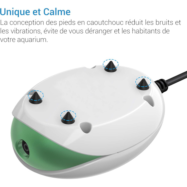 Akvarie Luftpumpe Ultra-stille Pumpe <35 DB med 1.7W X-3 Boble St