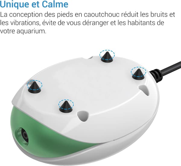 Akvarieluftpump Ultratyst pump <35 DB med 1,7W X-3 bubbelsten