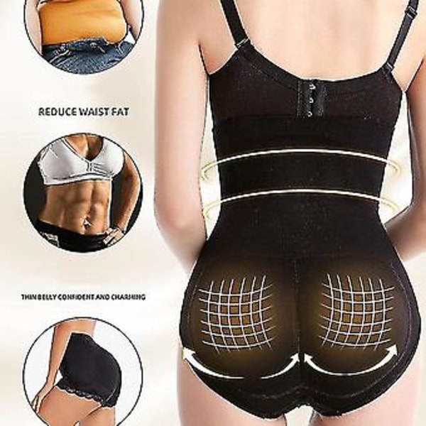 Synnytyksen jälkeiset korkeavyötäröiset vartaloa muotoilevat vatsahousut, alushousut, korkea laatu (XL-XXL musta)